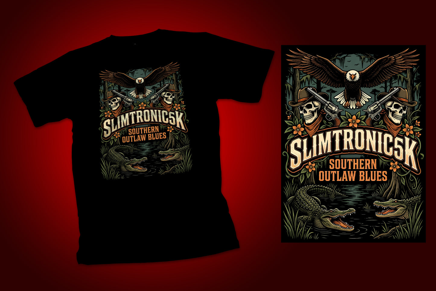 Tee - Southern Outlaw Blues Eagle